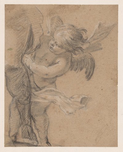 Engel ved beinet til St. Rochus av Simon Vouet