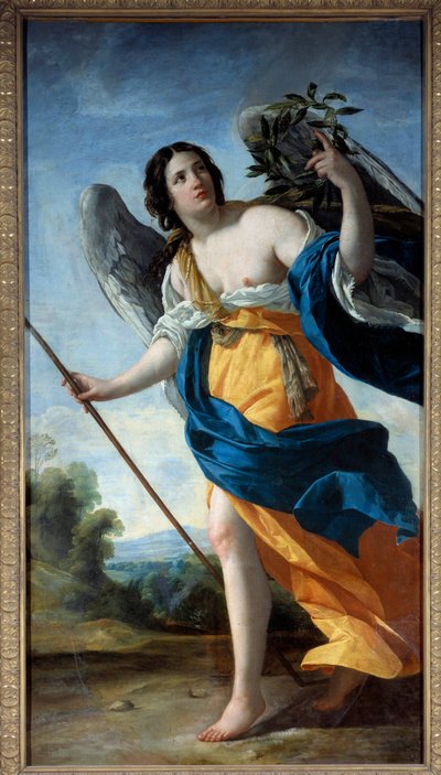 La vertu Maleri av Simon Vouet (1590-1649) 1600-tallet Søn. 2,1x1,13 m av Simon Vouet