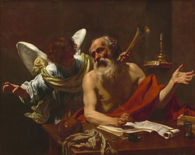 Saint Hieronymus og engelen, ca. 16221625. av Simon Vouet