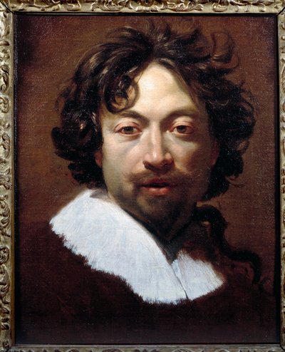 Selvportrettmaleri av Simon Vouet (1590-1649) ca. 1626-1627, 45x36 cm, Lyon, Museum of Fine Arts av Simon Vouet