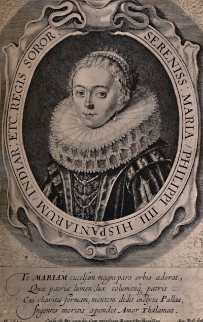 Maria Anna, dronning av Böhmen og Ungarn, 1600-tallet 1894 av Simon de Passe