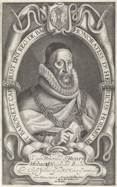 Portrett av Henry Hobart av Simon van de Passe