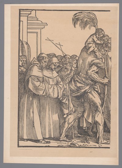 Reproduksjon av første del av trykkserien The Triumph of Christ etter Joos Lambrecht av Simonau and Toovey