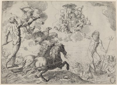 Jupiter, Neptun og Pluto av Simone Cantarini