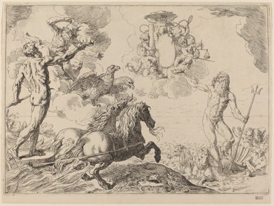Jupiter, Neptun og Pluto av Simone Cantarini