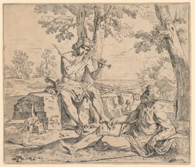 Mercury og Argus av Simone Cantarini
