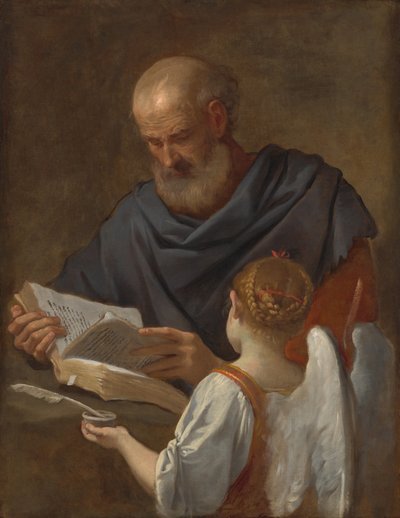 Saint Matteus og engelen av Simone Cantarini