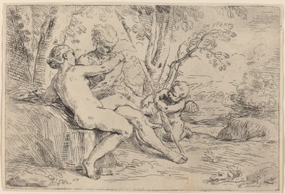 Venus og Adonis av Simone Cantarini