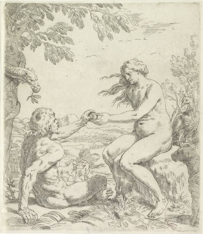 Forførelse av Adam av Simone Cantarini