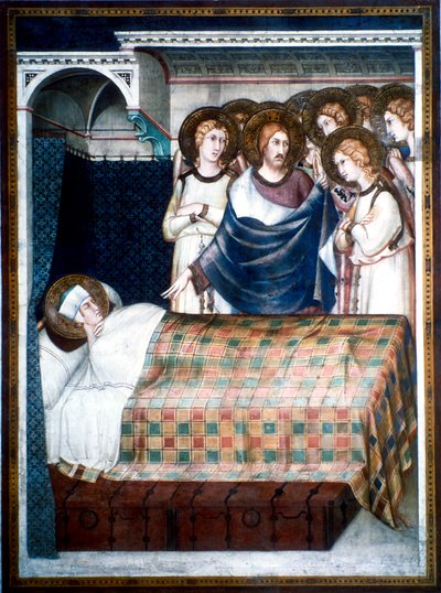 St Martins drøm, 1300-tallet. av Simone Martini