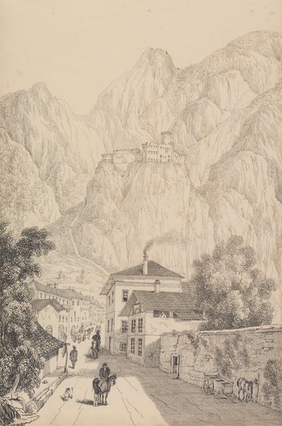 Album med 30 visninger i Tyrol og Italia: Salurns slott nær byen av Sir Charles D