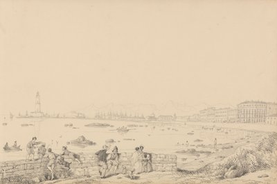 Album med 30 visninger i Tyrol og Italia: Leghorn, Villa Caprille - General View 1. september 1841 av Sir Charles D