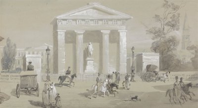 Statue av markisen av Hastings på Tank Square - Calcutta av Sir Charles D