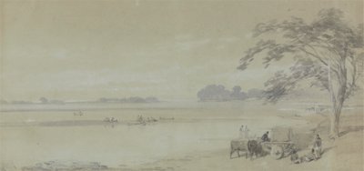 Water View nær Calcutta av Sir Charles DOyly