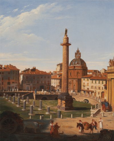 Utsikt over Trajans forum, Roma av Sir Charles Lock Eastlake