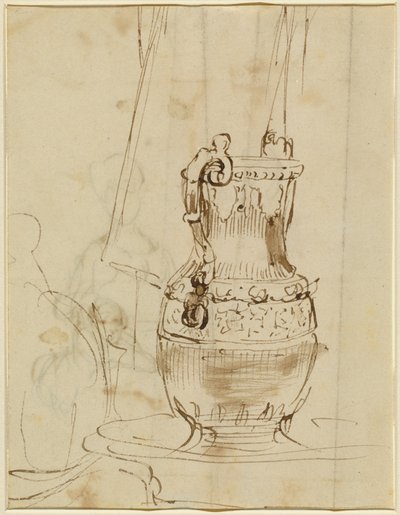 En utsmykket Ewer [recto] av Sir David Wilkie