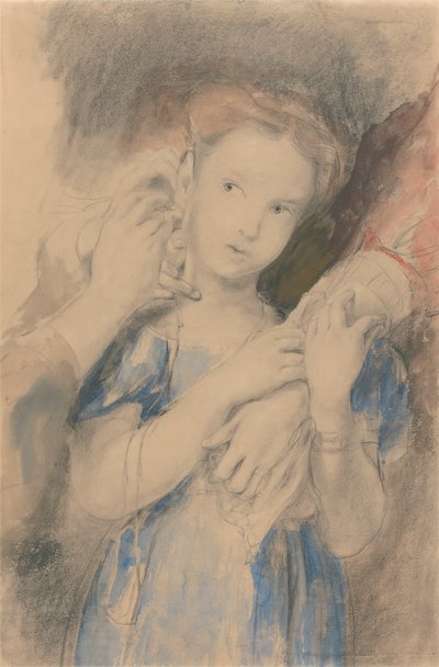 Studie for "The First Ear-Ring" av Sir David Wilkie
