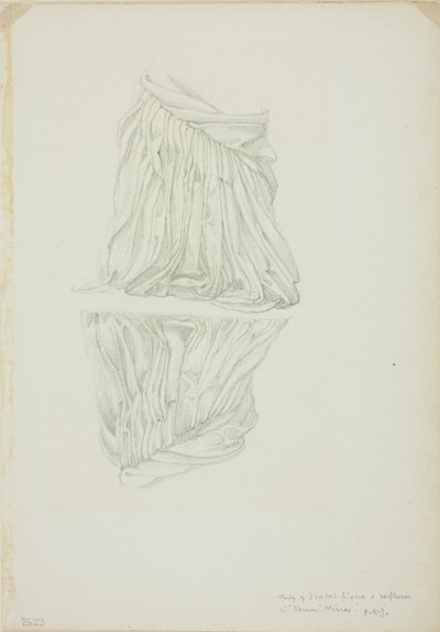 Drapert figur og refleksjon, studie for Mirror of Venus av Sir Edward Burne Jones