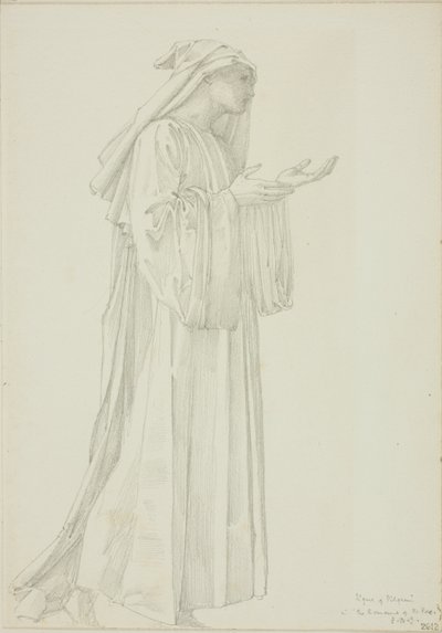Pilegrimsfigur i Romaunt of the Rose av Sir Edward Burne Jones