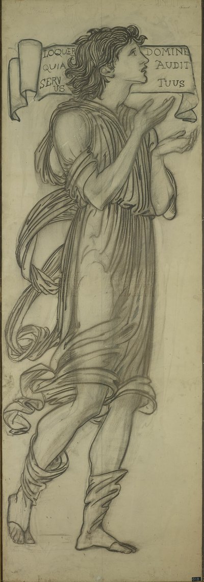 Samuel (Tegneserie for Lady Chapel østvindu) av Sir Edward Burne Jones