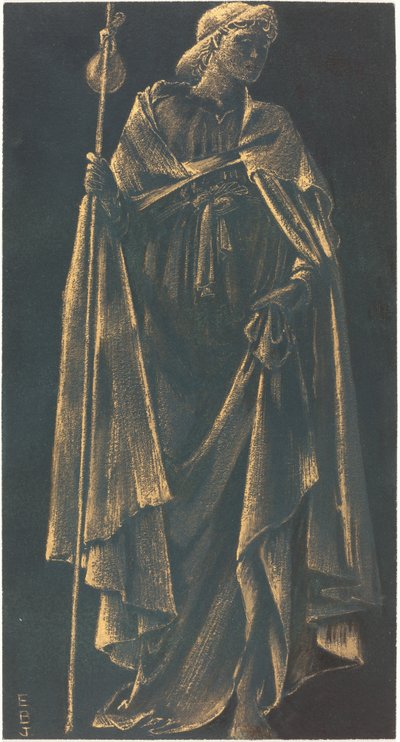 Tjenende engel av Sir Edward Coley Burne Jones