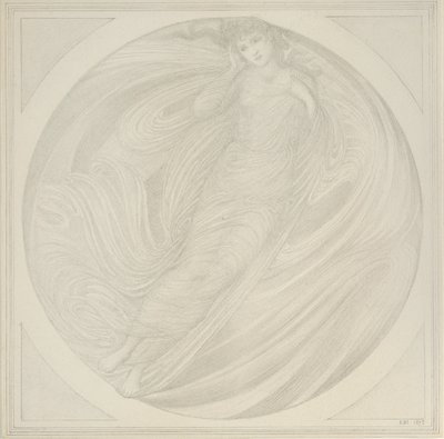 Eurydike flyter blant flammer, 1872-1875 av Sir Edward Coley Burne Jones