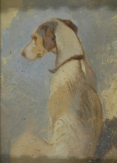 Studie av en greyhound av Sir Edwin Henry Landseer