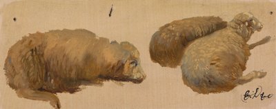 Tre sauer i ro av Sir Edwin Henry Landseer