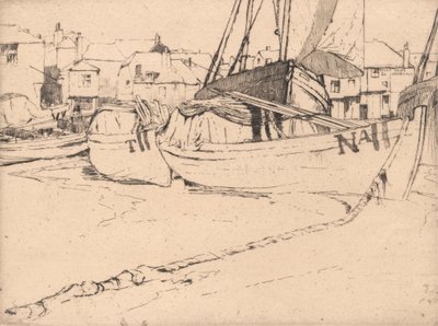 Seine Boats, St. Ives, Cornwall av Sir Frank Short