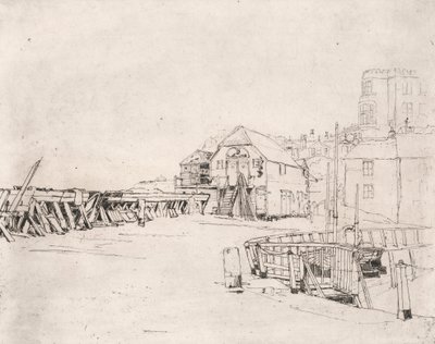 "Lusitania"-flåten på Broadstairs Pier av Sir Frank Short