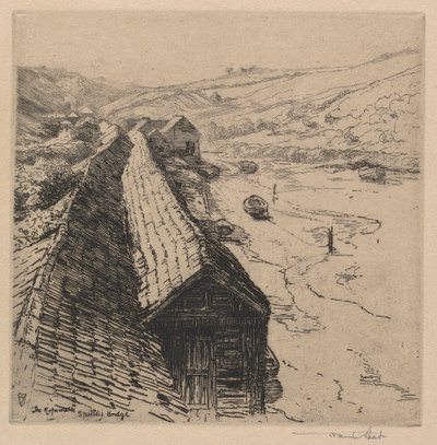 The Rope Walk, Spittal Bridge Whitby av Sir Frank Short
