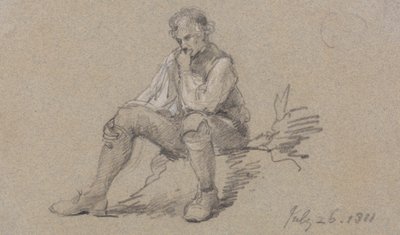 Man sitter av Sir George Howland Beaumont seventh Baronet