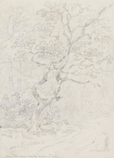 Trær, nær Lausanne av Sir George Howland Beaumont seventh Baronet