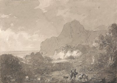 Utsikt over kysten av Italia av Sir George Howland Beaumont seventh Baronet