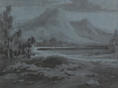 Walisisk landskap av Sir George Howland Beaumont seventh Baronet