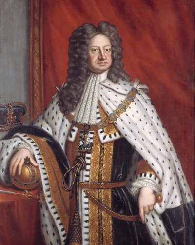 Portrett av George I i salvingskappe av Sir Gotfrey Kneller