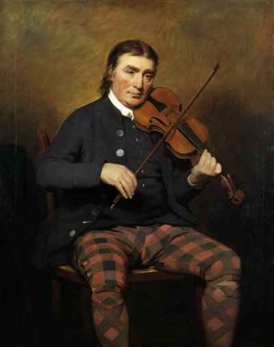 Portrett av fiolinisten og komponisten Niel Gow 1727-1807, 1787 av Sir Henry Raeburn