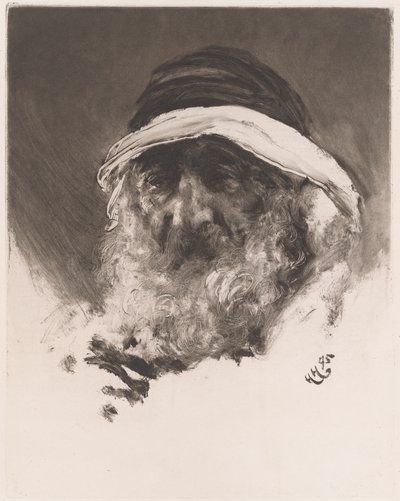 En arabers hode av Sir Hubert von Herkomer