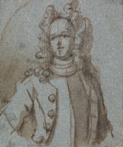 Portrett av en mann som har på seg en parykk med full bunn av Sir James Thornhill