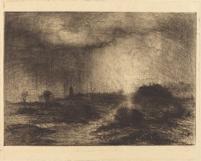 Oktober Regn: Posuclos i Guardarramas, nær Madrid av Sir John Charles Robinson