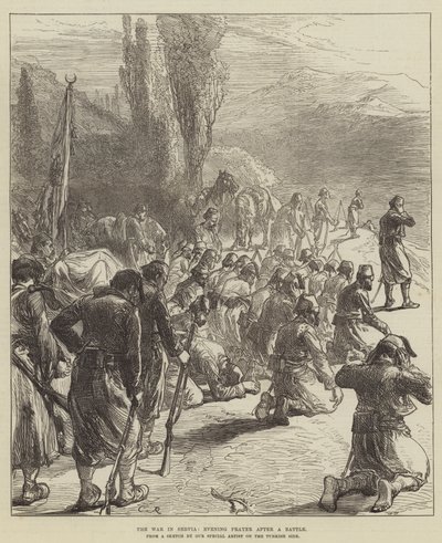 Krigen i Serbia, kveldsbønn etter et slag av Sir John Charles Robinson