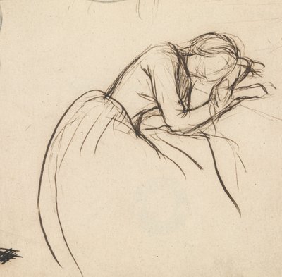 En kvinne bøyd i sorg av Sir John Everett Millais