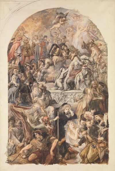 Apoteose av Shakespeares karakterer av Sir John Gilbert