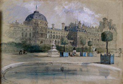 Tuileriene, Paris, Frankrike, 1846 av Sir John Gilbert