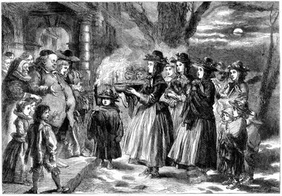 The Wassail Bowl, 1860. av Sir John Gilbert