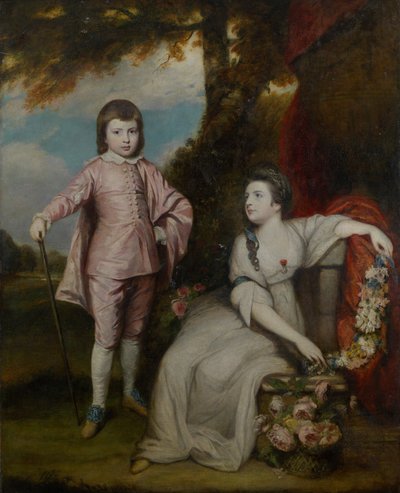George Capel, Viscount Malden 1757-1839, og Lady Elizabeth Capel 1755-1834, 1768. av Sir Joshua Reynolds