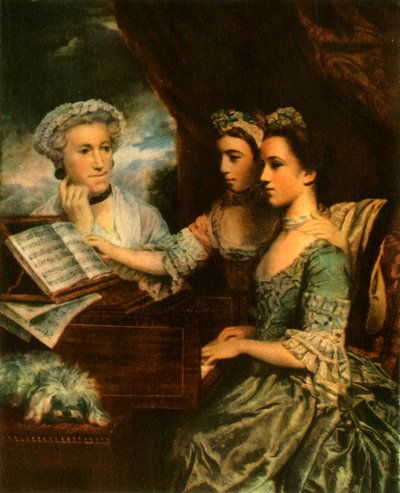 Fru Paine og hennes døtre, c1767, 1942. av Sir Joshua Reynolds