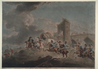 Smuglere angrepet, 1795-1798 av Sir Peter Francis Bourgeois