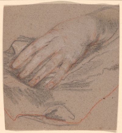 Tegning av en hånd av Sir Peter Lely