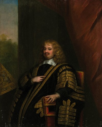 Portrett av Sir Edward Hyde, 1. jarl av Clarendon 1609-1674. av Sir Peter Lely